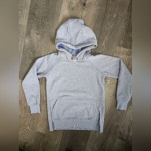 Athleta Light Gray/Blue Kids Hoodie